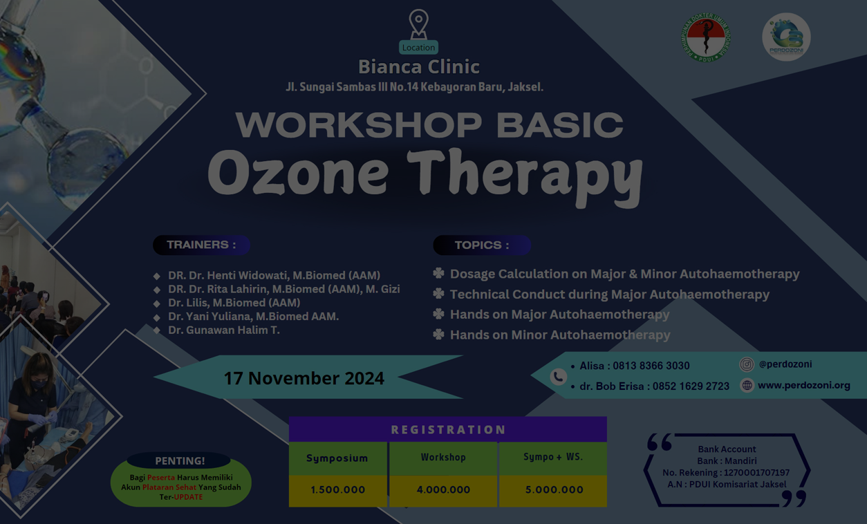 Workshop Basic Symposium of Ozone Therapy 17 November 2024